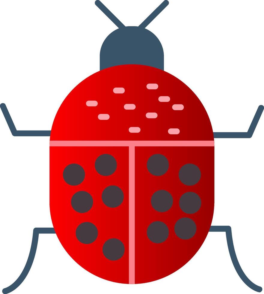 Beetle Flat Gradient  Icon vector