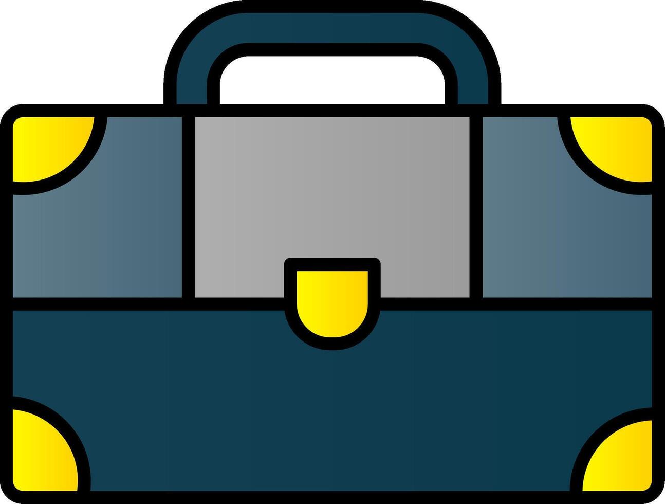 Suitcase Line Filled Gradient  Icon vector