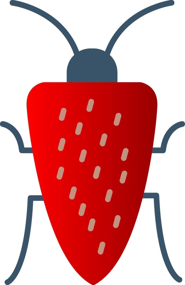 cucaracha plano degradado icono vector