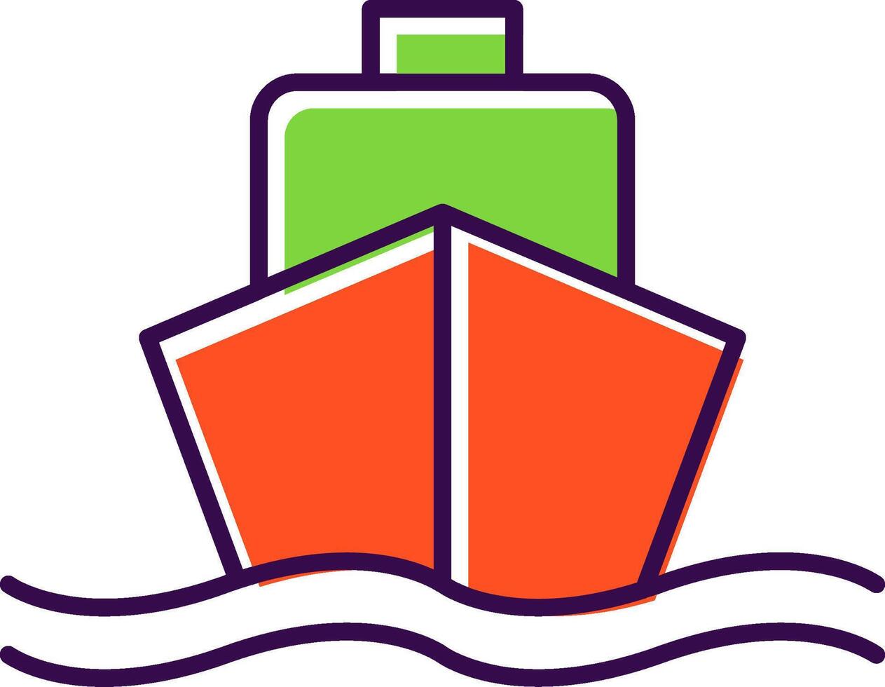 Ship Filled  Icon vector