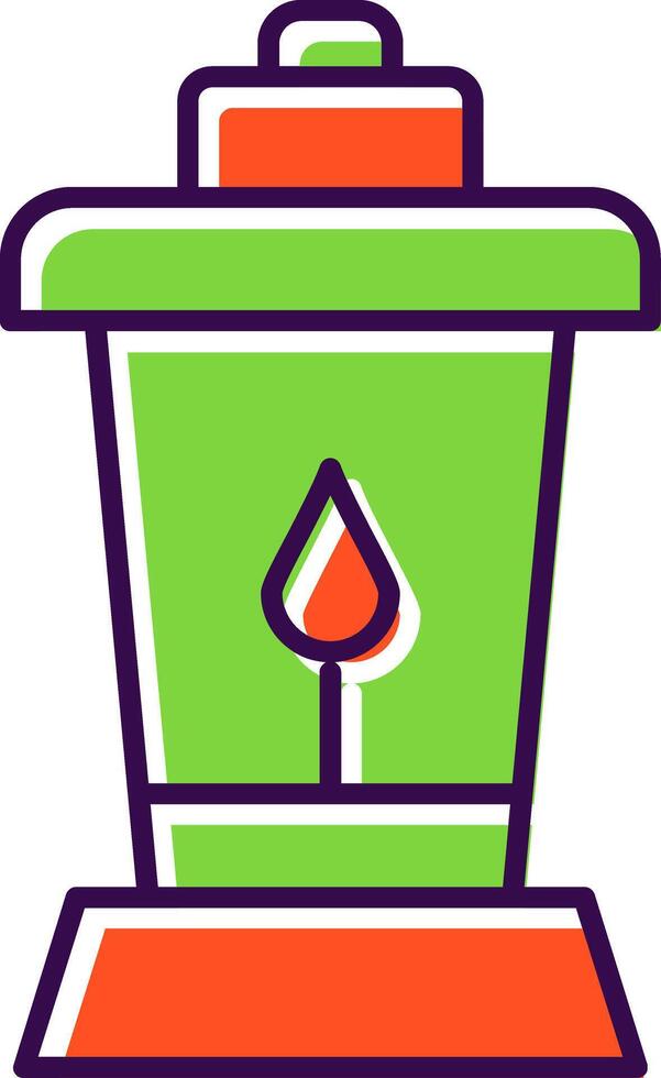 Lantern Filled  Icon vector