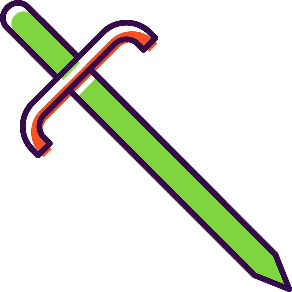Cutlass Filled  Icon vector