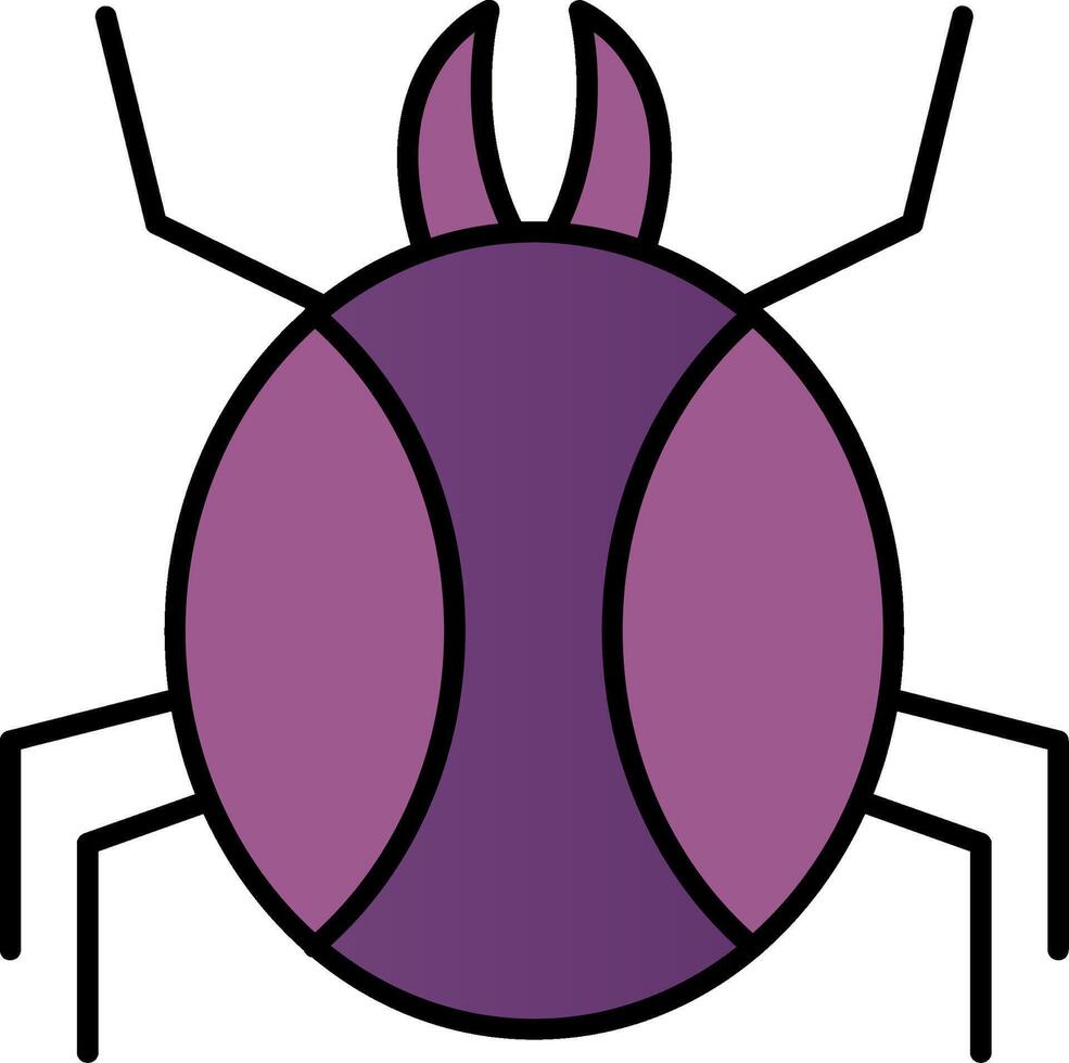 Spider Line Filled Gradient  Icon vector