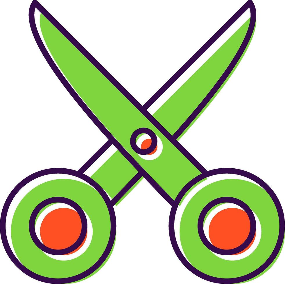 Scissors Filled  Icon vector