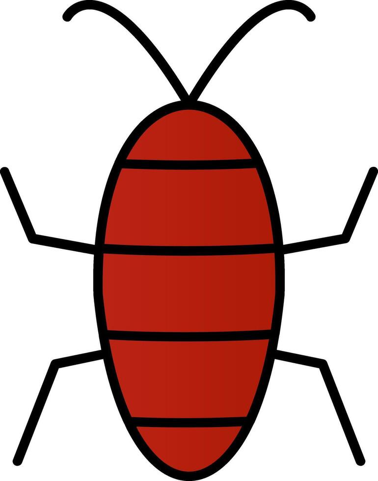 Cicada Line Filled Gradient  Icon vector