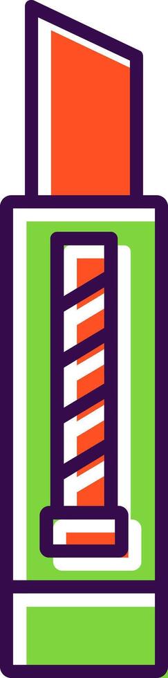 Cutter Filled  Icon vector