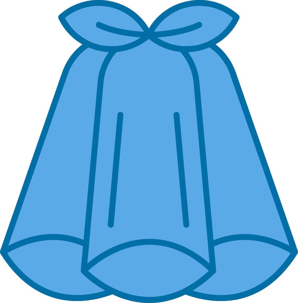 Pea Filled Blue  Icon vector