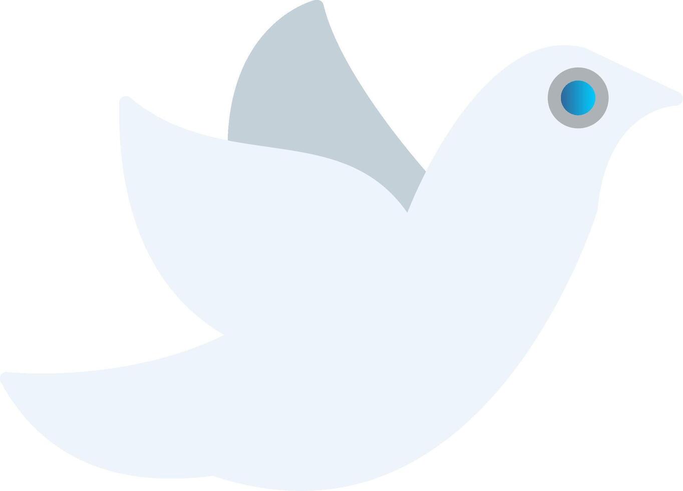 Dove Flat Gradient  Icon vector