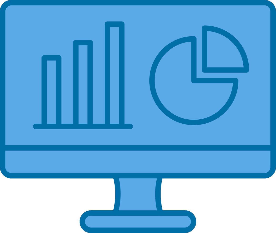Dashboard Filled Blue  Icon vector