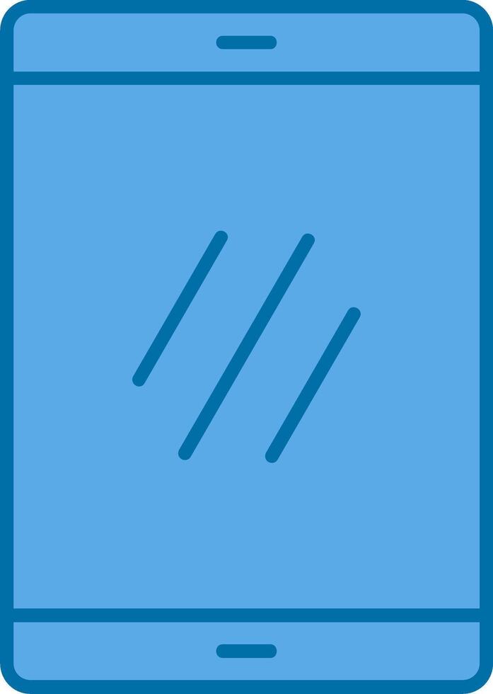 Smartphone Filled Blue  Icon vector
