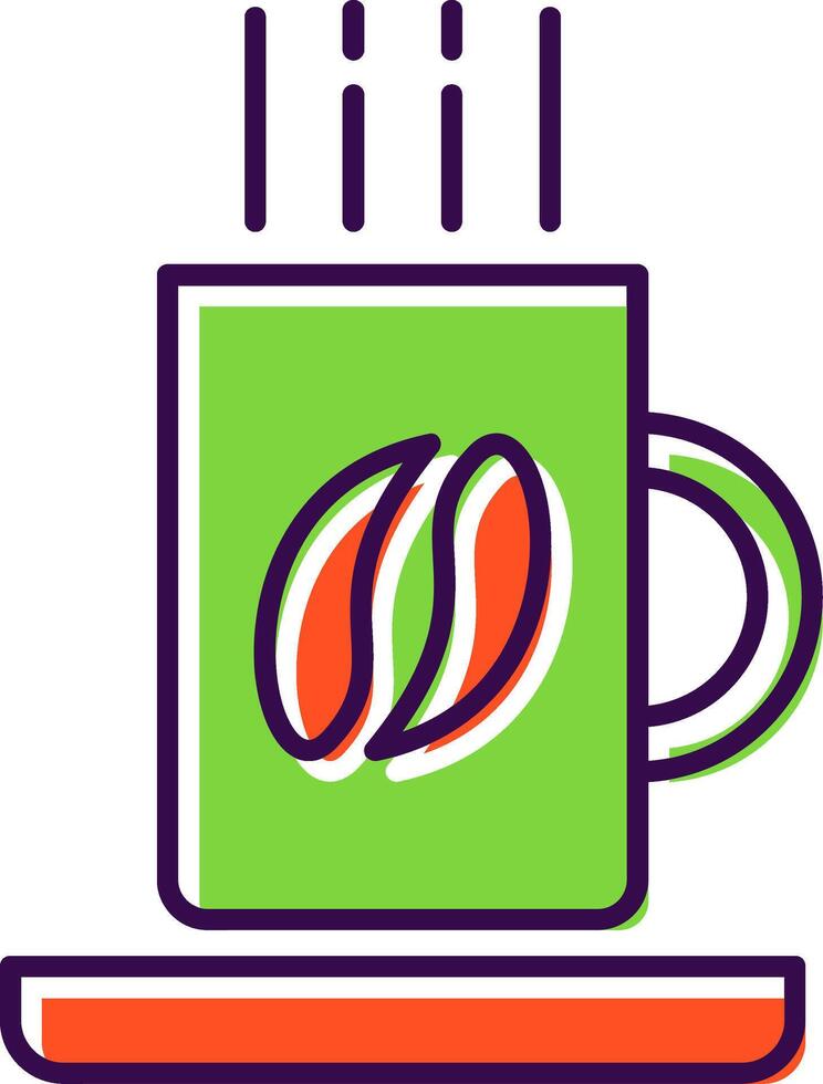 café jarra lleno icono vector