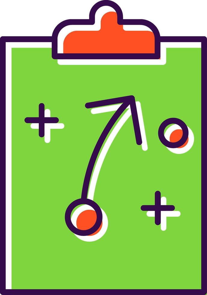 Strategy Filled  Icon vector