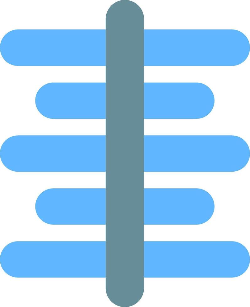 Center Align Flat Gradient  Icon vector