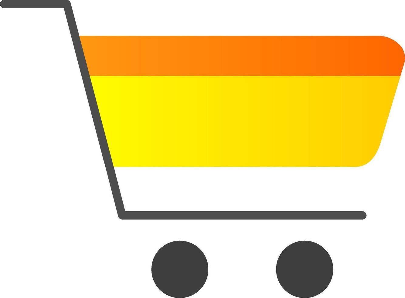 Cart Flat Gradient  Icon vector