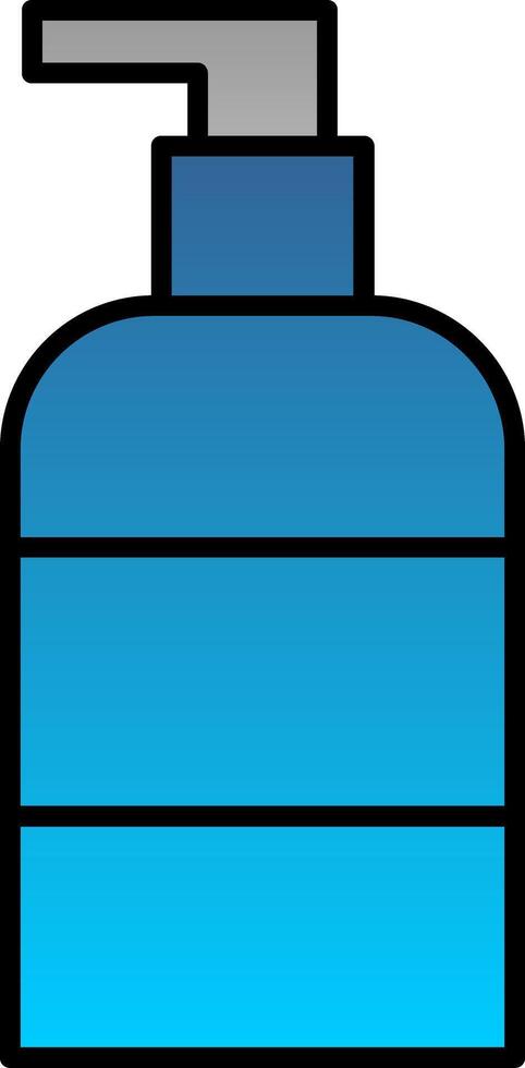 Liquid Soap Line Filled Gradient  Icon vector