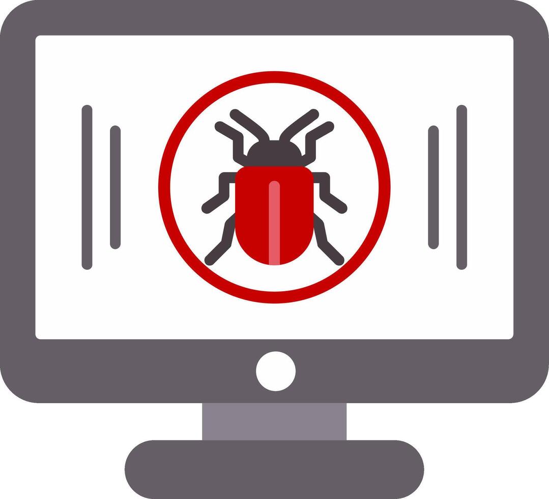 Malware Flat Gradient  Icon vector