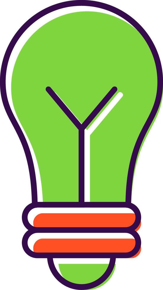 idea lleno icono vector