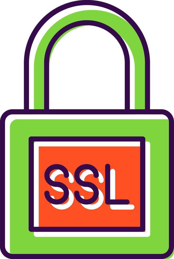 SSL Filled  Icon vector