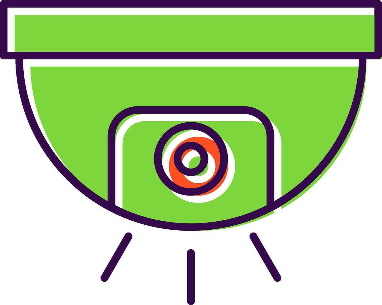 Cctv Filled  Icon vector