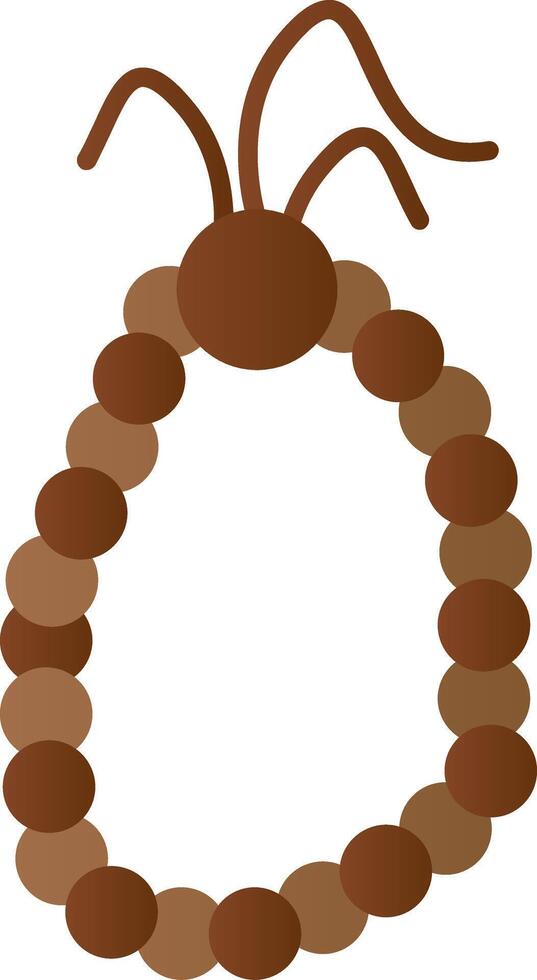 Prayer Beads Flat Gradient  Icon vector