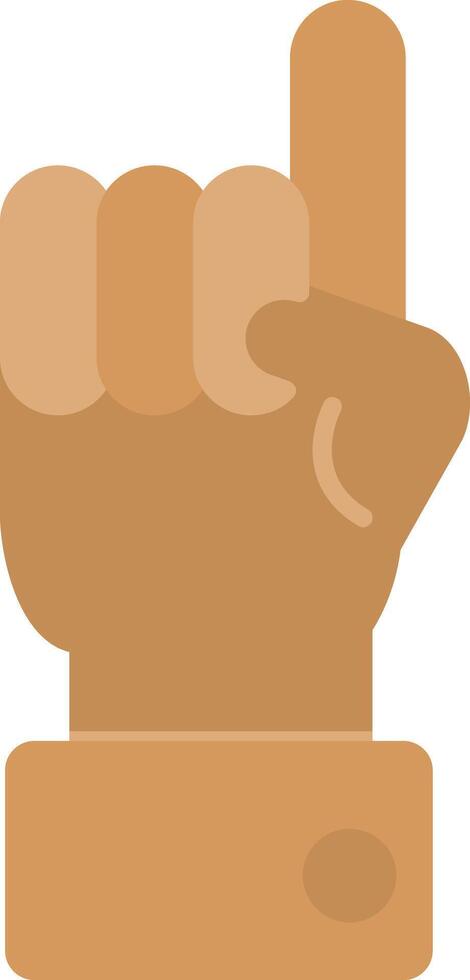 Raised Finger Flat Gradient  Icon vector
