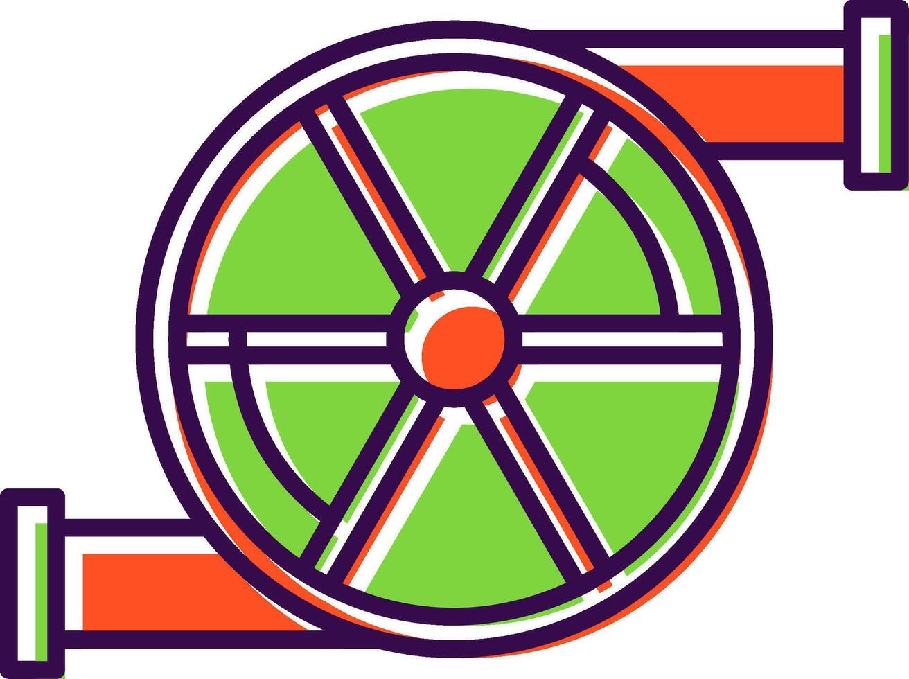 Turbo Filled  Icon vector