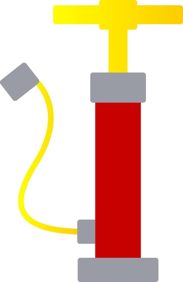 Hand Air Pump Flat Gradient  Icon vector
