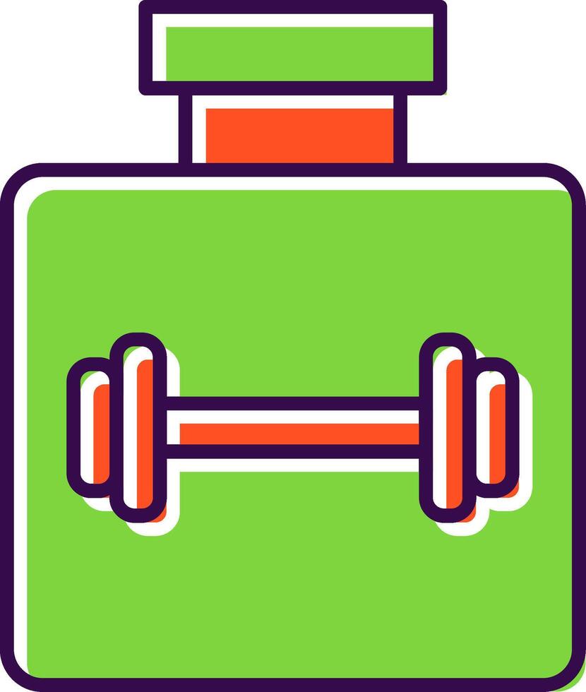 Protein Filled  Icon vector