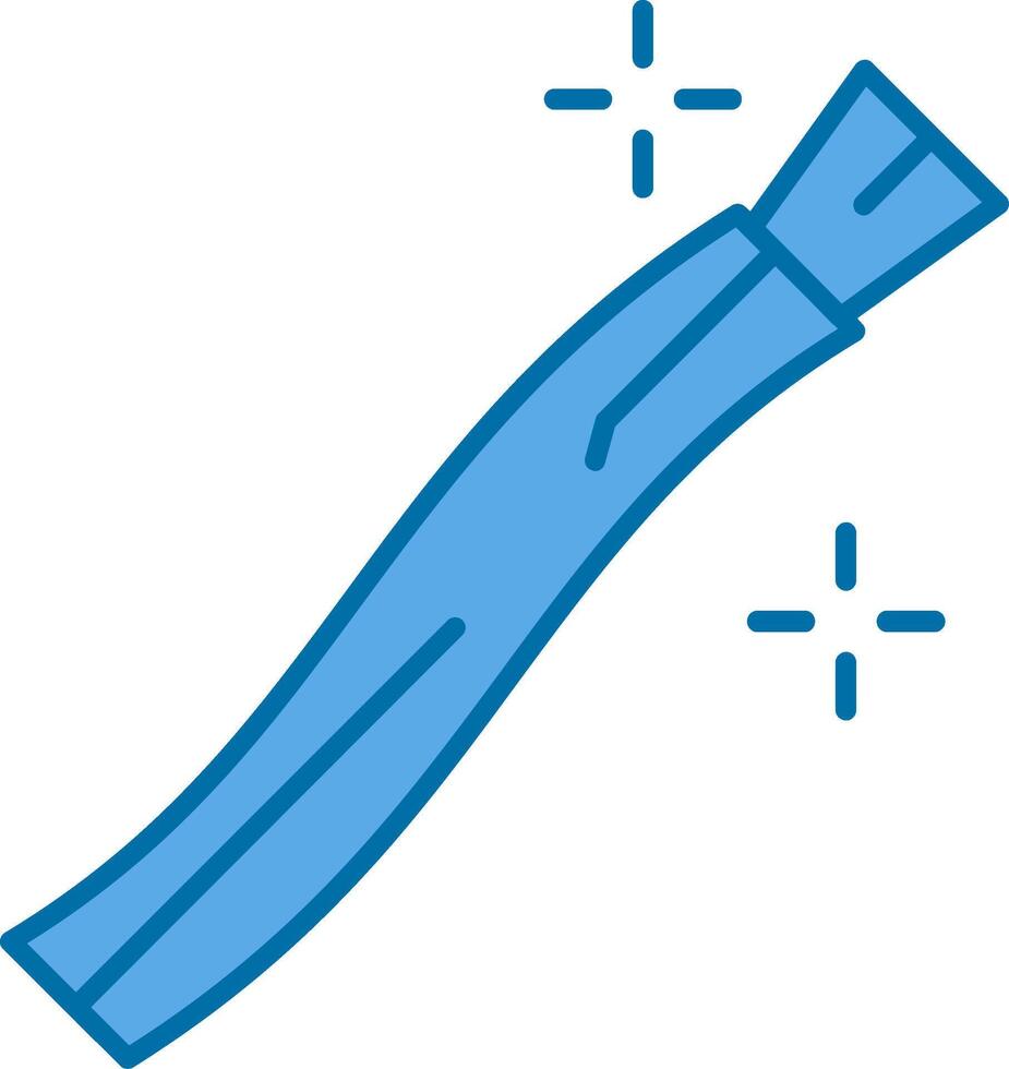 Miswak Filled Blue  Icon vector