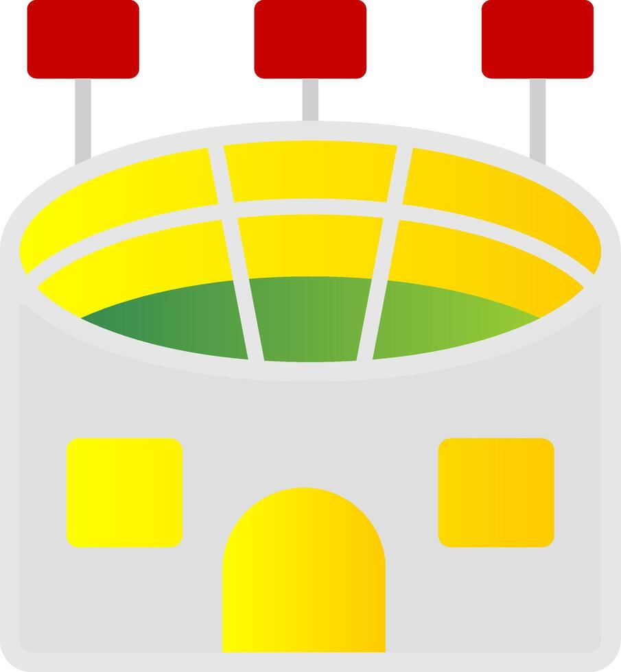 Stadium Flat Gradient  Icon vector