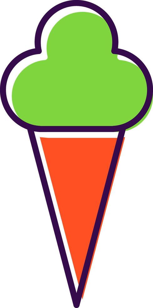 Ice Cream Filled  Icon vector