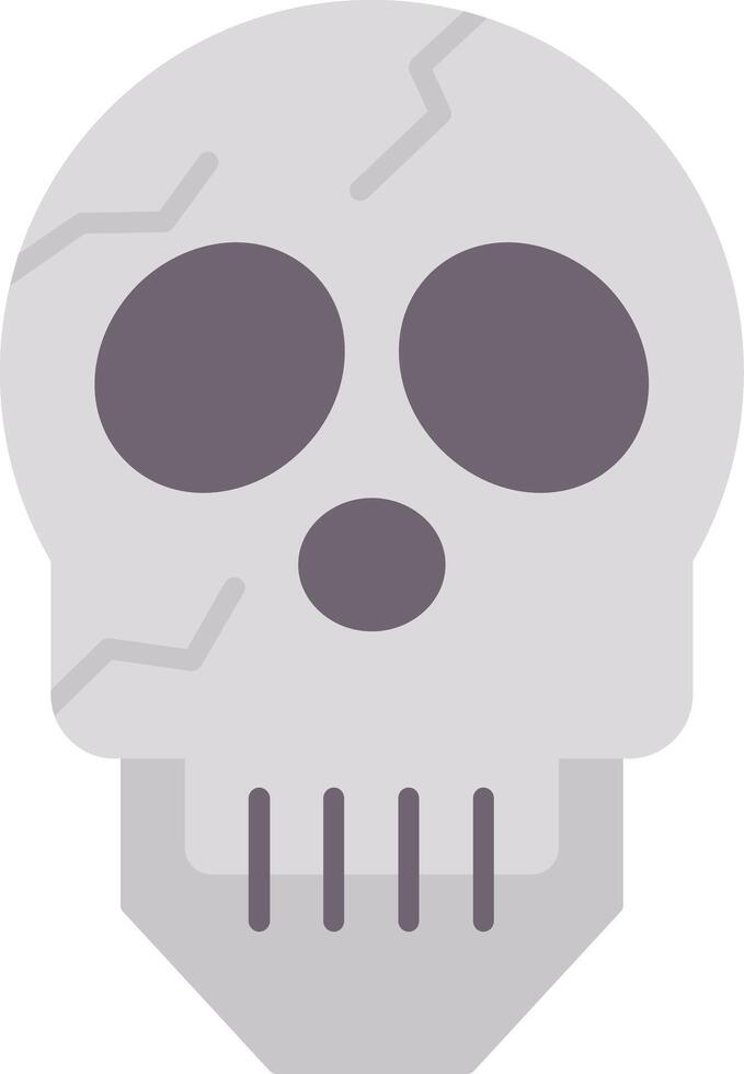 Skull Flat Gradient  Icon vector