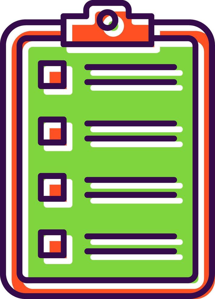 Checklist Filled  Icon vector