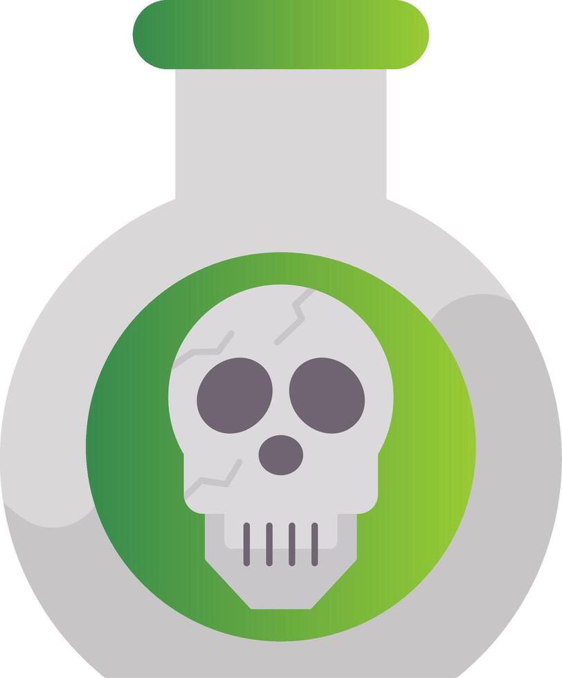 Poison Flat Gradient  Icon vector