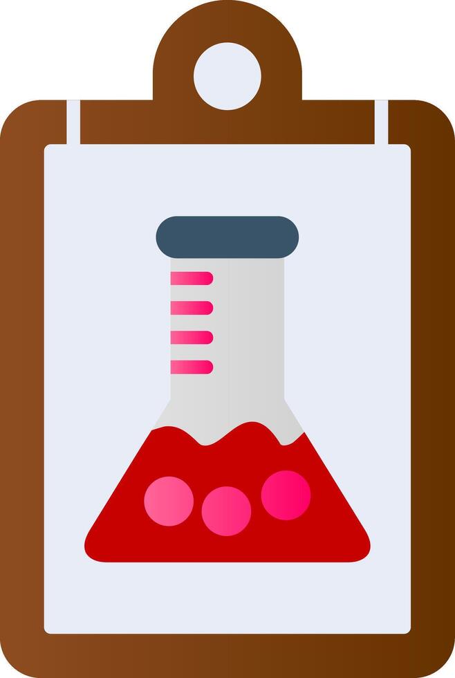 Report Flat Gradient  Icon vector