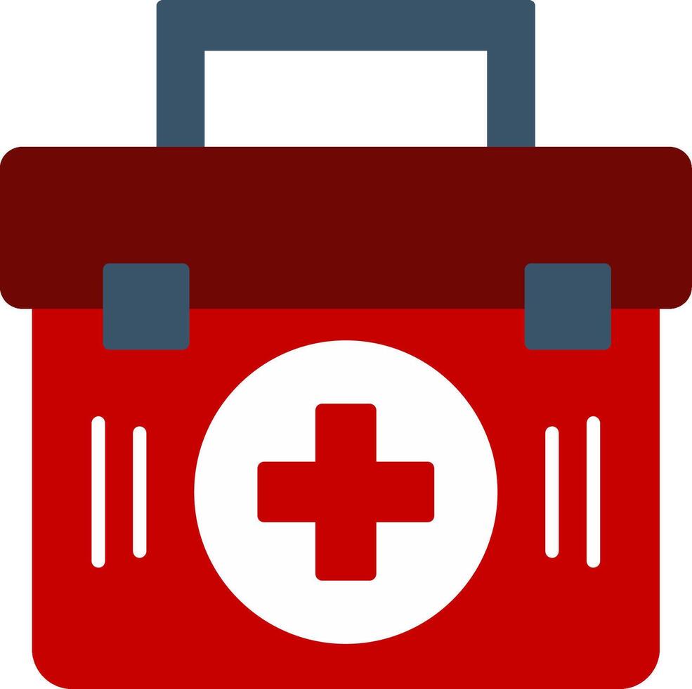 First Aid Kit Flat Gradient  Icon vector