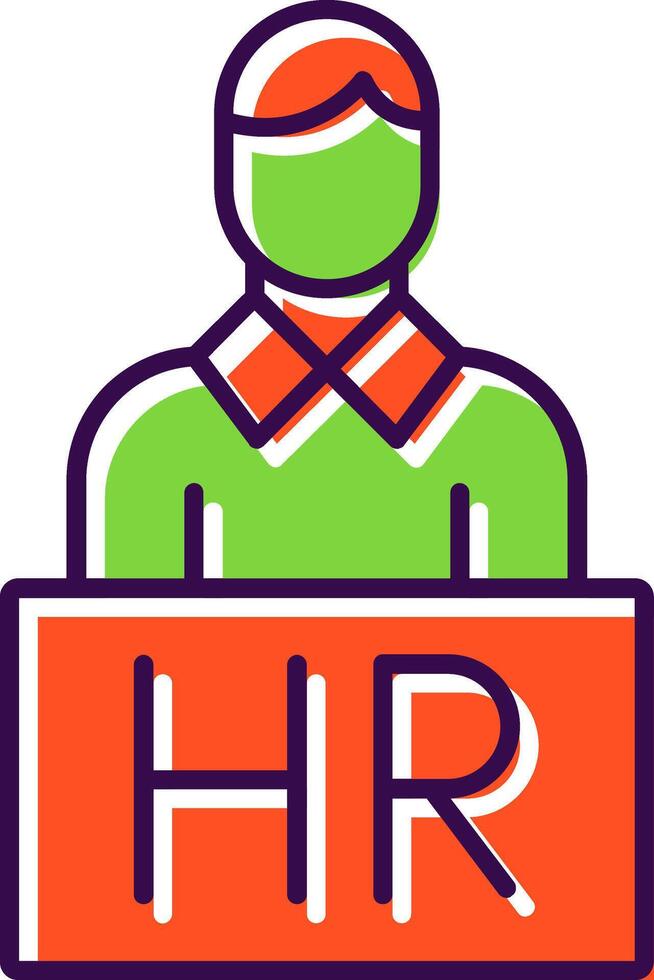 Human Resources Filled  Icon vector