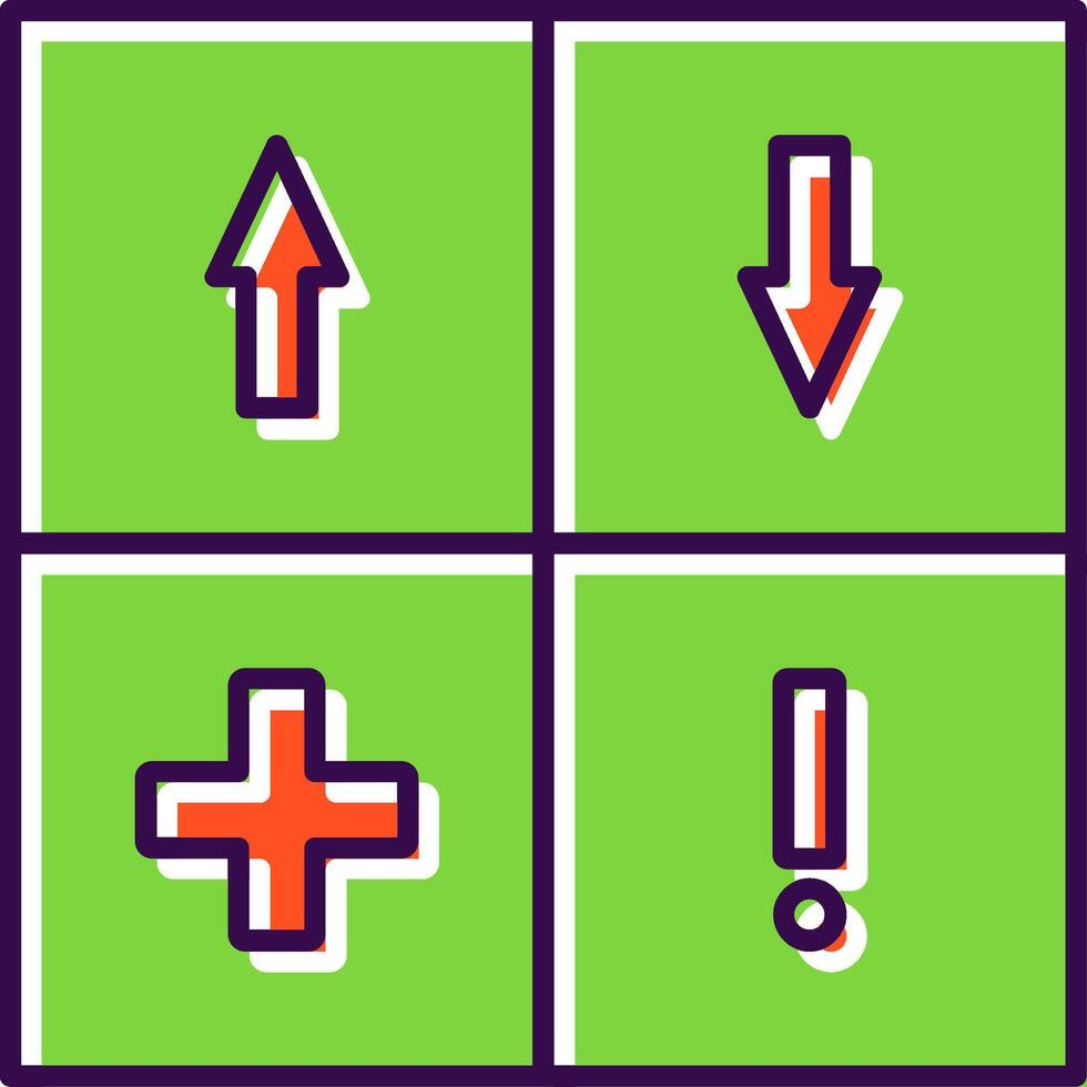 Swot Analysis Filled  Icon vector