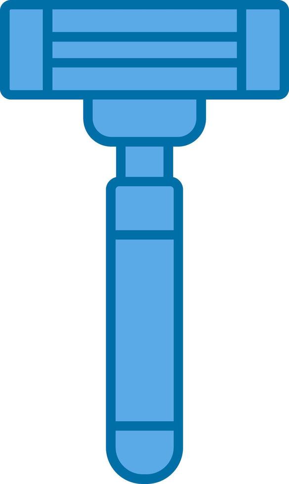 Razor Filled Blue  Icon vector