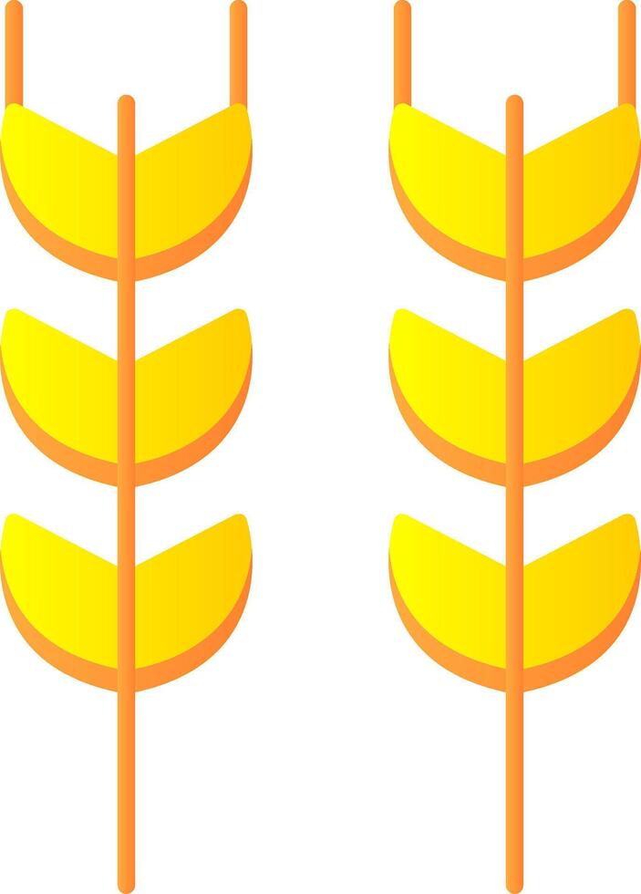 Wheat Flat Gradient  Icon vector