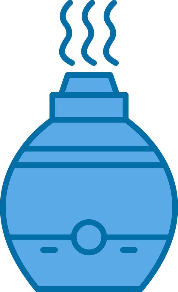 Air Diffuser Filled Blue  Icon vector