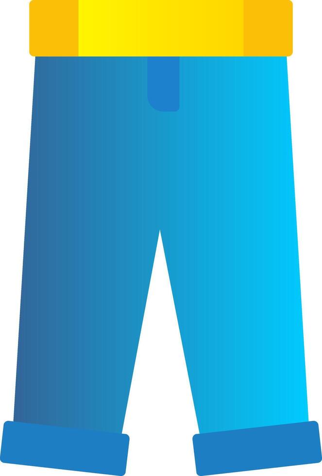 pantalones plano degradado icono vector