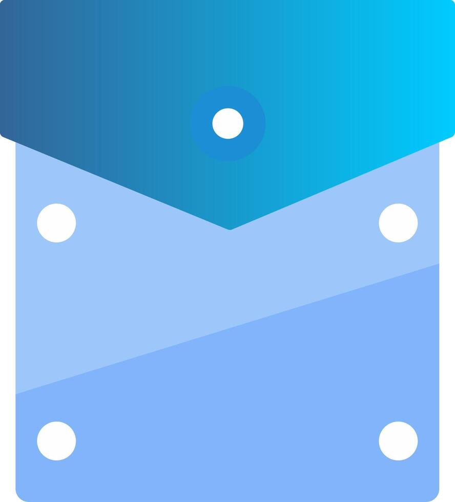 Pocket Square Flat Gradient  Icon vector