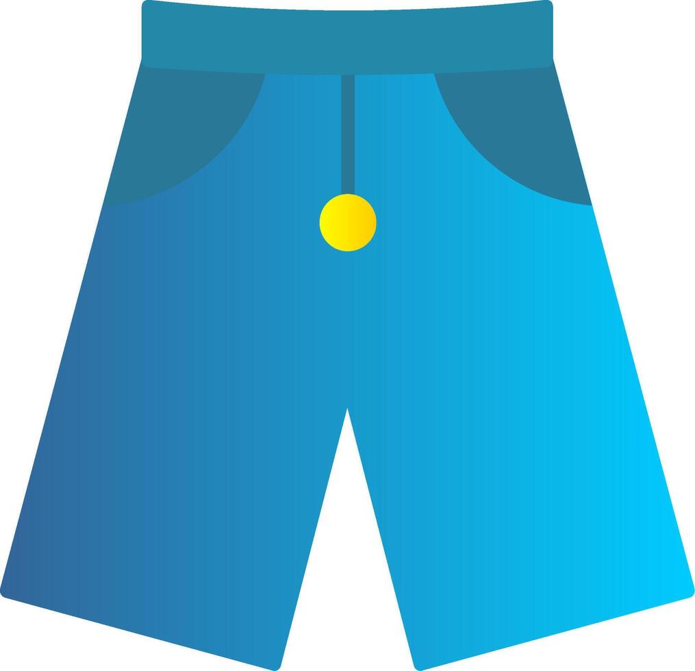 Shorts Flat Gradient  Icon vector