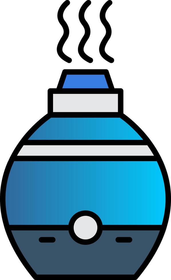 Air Diffuser Line Filled Gradient  Icon vector