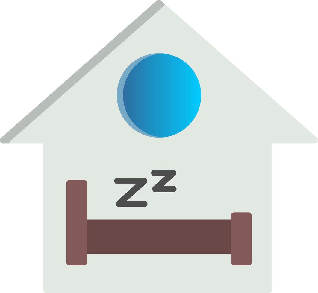 dormir plano degradado icono vector