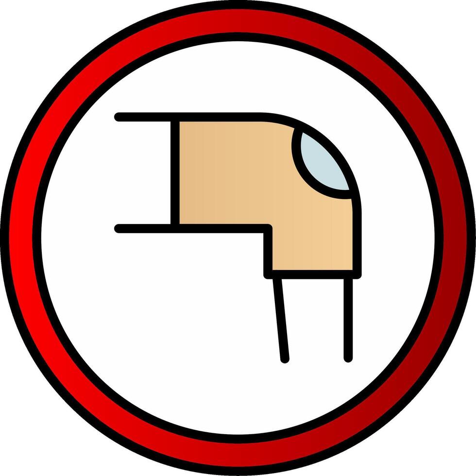 Orthopedics Line Filled Gradient  Icon vector