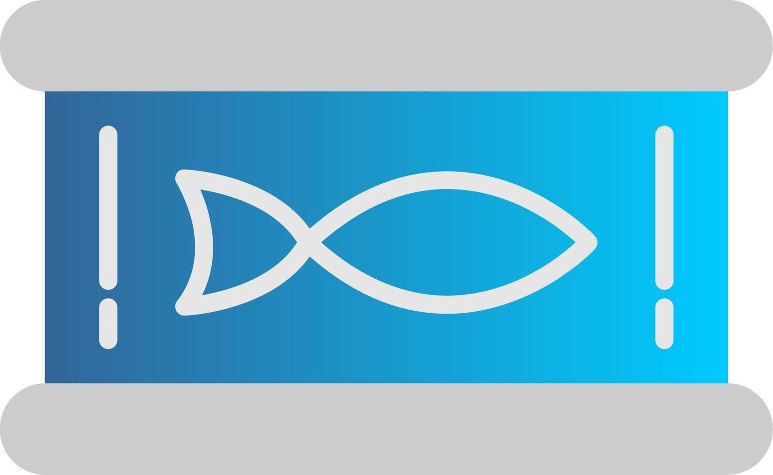 Tuna Flat Gradient  Icon vector