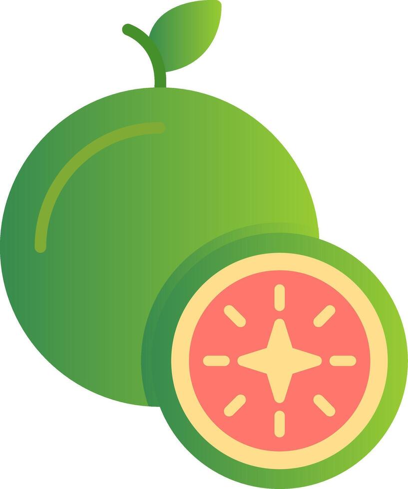Guava Flat Gradient  Icon vector