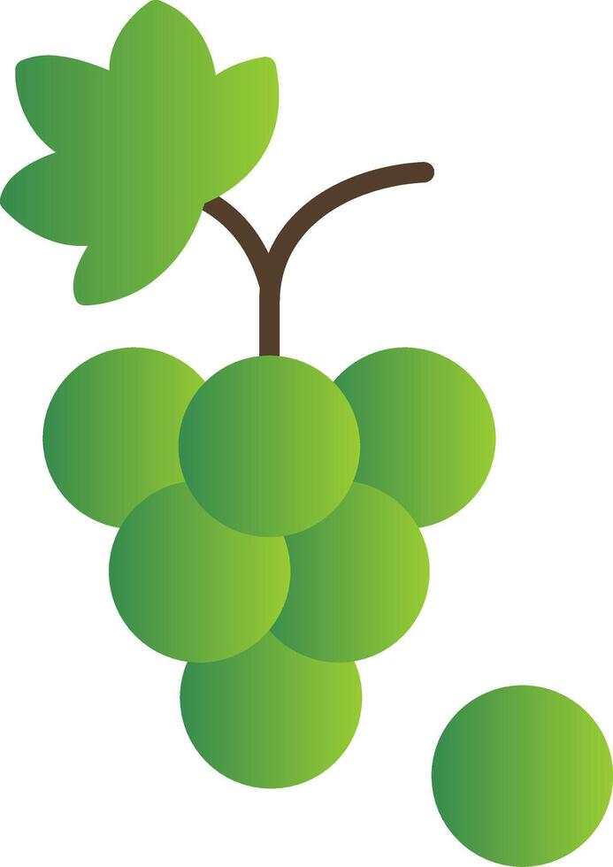 Grapes Flat Gradient  Icon vector